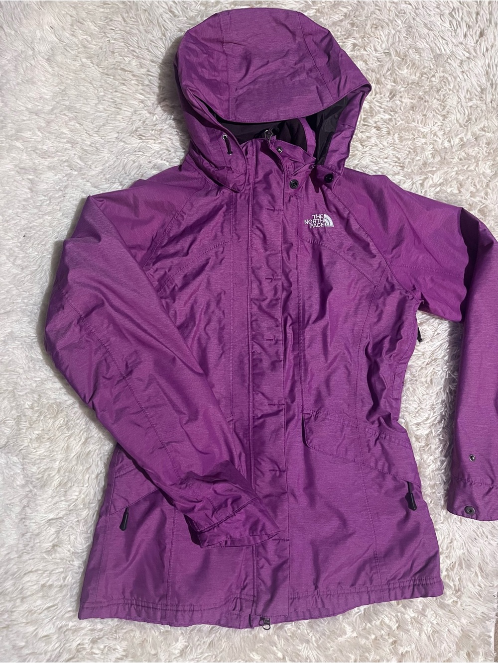 The North Face Women's Purple Hooded Ski Snow Jacket